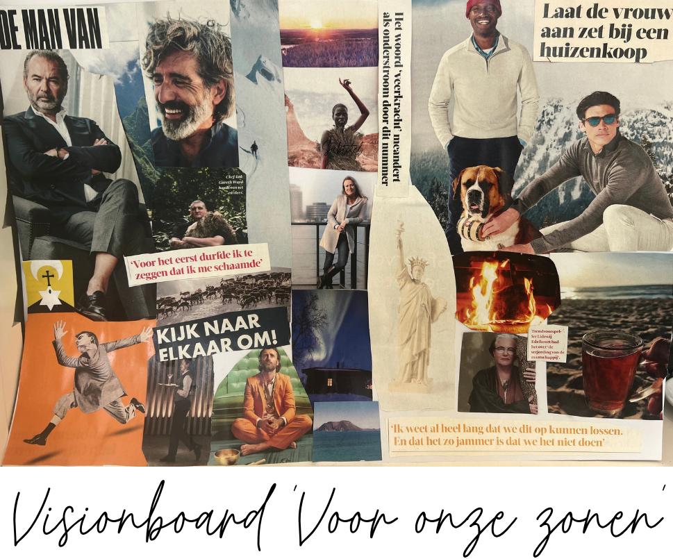 Visionboard ‘Voor onze zonen’ van Monika Bankert